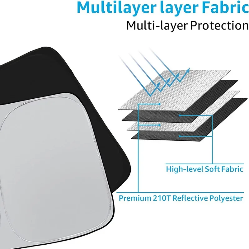 For Honda Fit GK3 GK4 2014-2020 Car Windshield Top Sunshade Cover Front Window Sun Shade Visor UV Protection Accessories view 4