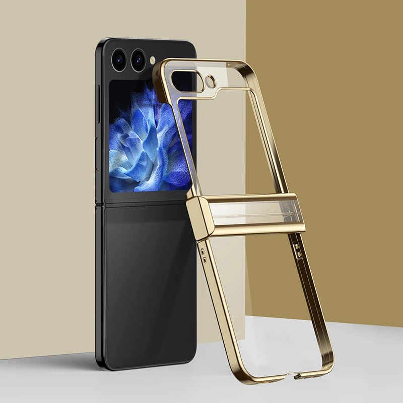 Personalized Light Slim Matte PC Hard Covers For Samsung Galaxy Z Flip 3 4 5 Fold 6 7 Case Cover Plating Transparent Shockproof - view 2