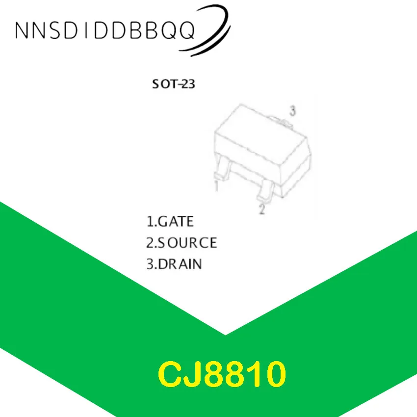 20PCS/lot CJ8810 8810 MOSFET Transistor SOT-23 N-channel 20V 7A 26mΩ@10V NEW