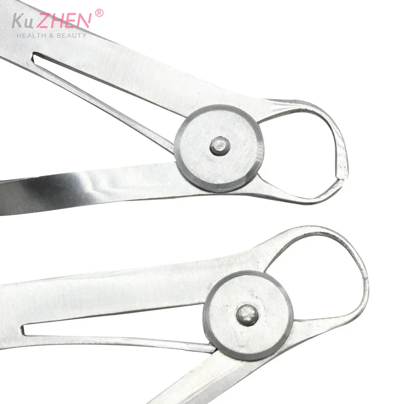 1 قطعة مسطرة فرجار تقويم الأسنان لقياس تاج الشمع من الفولاذ المقاوم للصدأ قياس 0-10 مللي متر أدوات أدوات جراحية لطب الأسنان