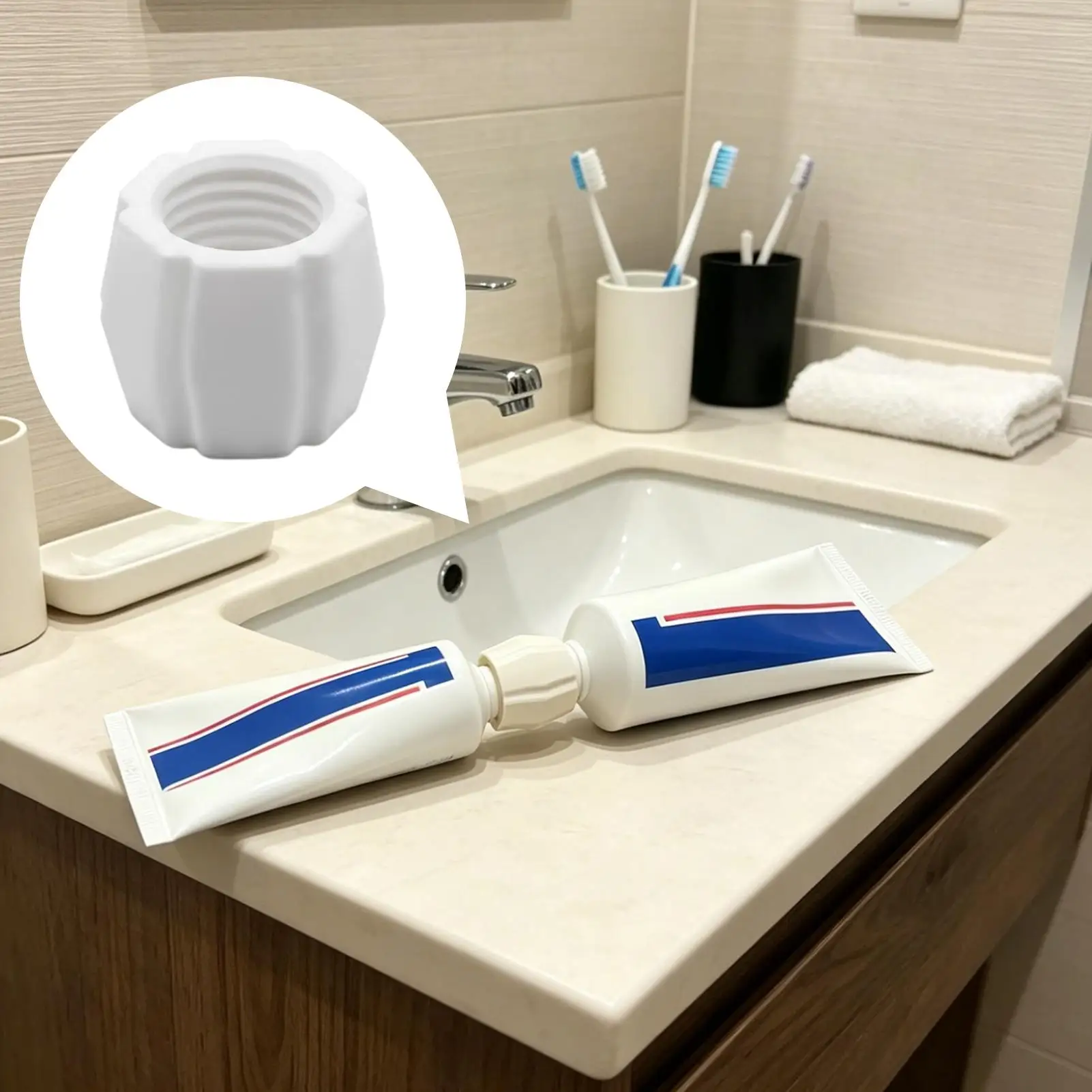 Toothpaste Refill Adapter And Transfer Tool Toothpaste Transfer Connector Reusable Bathroom Converter Accessory