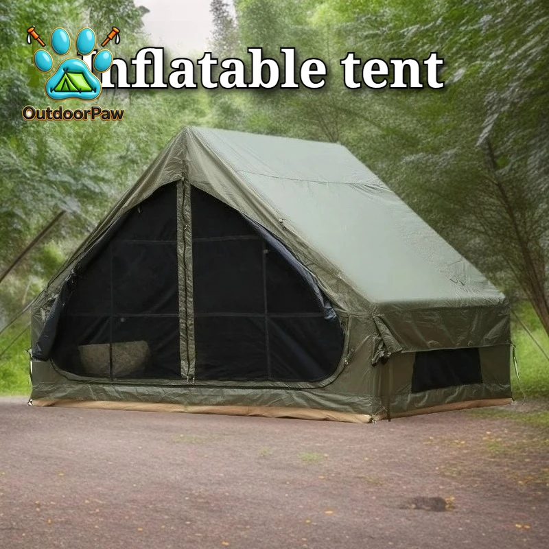 Outdoor Overnight Inflatable Tents Portable Folding Beach Rainproof Sunshade Camping Tent Picnic Windproof Camping Supplies