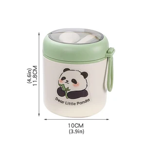 Süße Panda -Isolate Frühstückstasse, Vakuum, Lunchbox, Tassensuppe, tragbar, Frühstück, Brei -Tasse mit Deckel, versiegelte Schüsselsuppe 10 Hauptverkauf Panda Lunchbox - №7