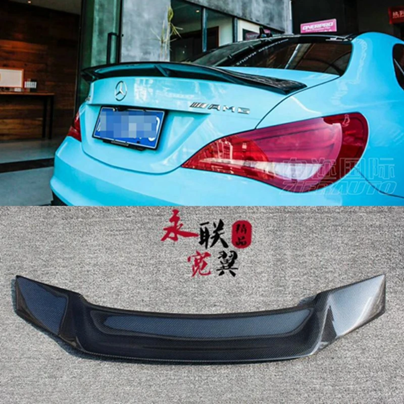 

For Mercedes CLA Spoiler CLA45 W117 C117 Carbon Fiber Rear Trunk Wings Spoiler cla 200 250 260 Renntech 2013 2014 2015 2016 - UP