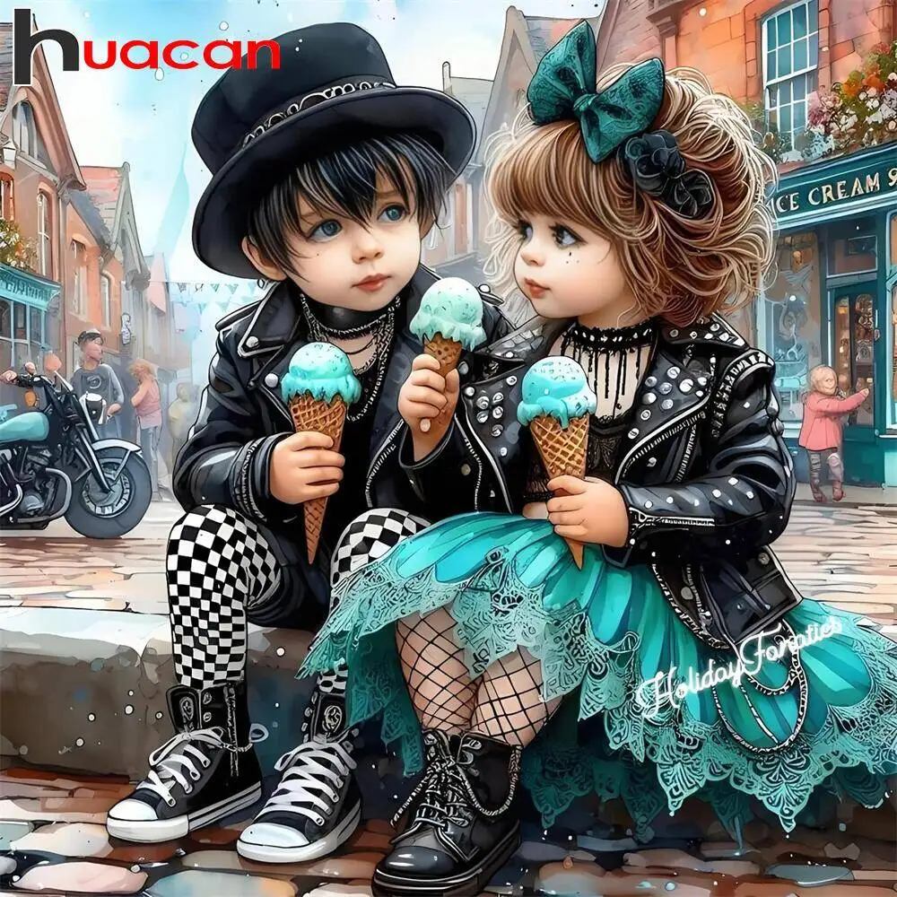 Huacan Diamant Malerei Tier Hund Neuheiten Diamant Mosaik Cartoon Mirroe Kunst Wohnkultur Diy Geschenk Strass Bilder