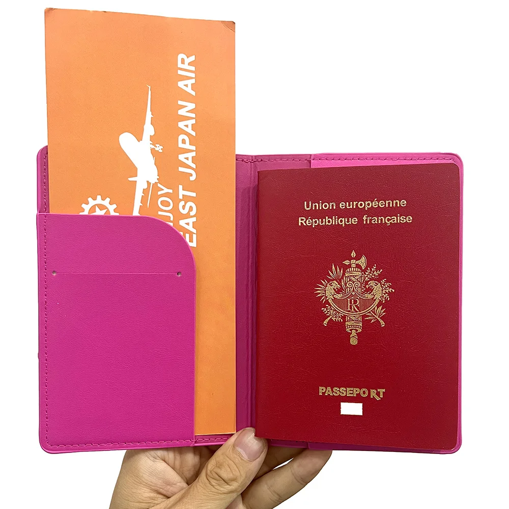 Custodia per passaporto personalizzata mappa ue custodia per passaporto con mappa carina con etichette per bagagli portafoglio da viaggio Organizer accessori da viaggio