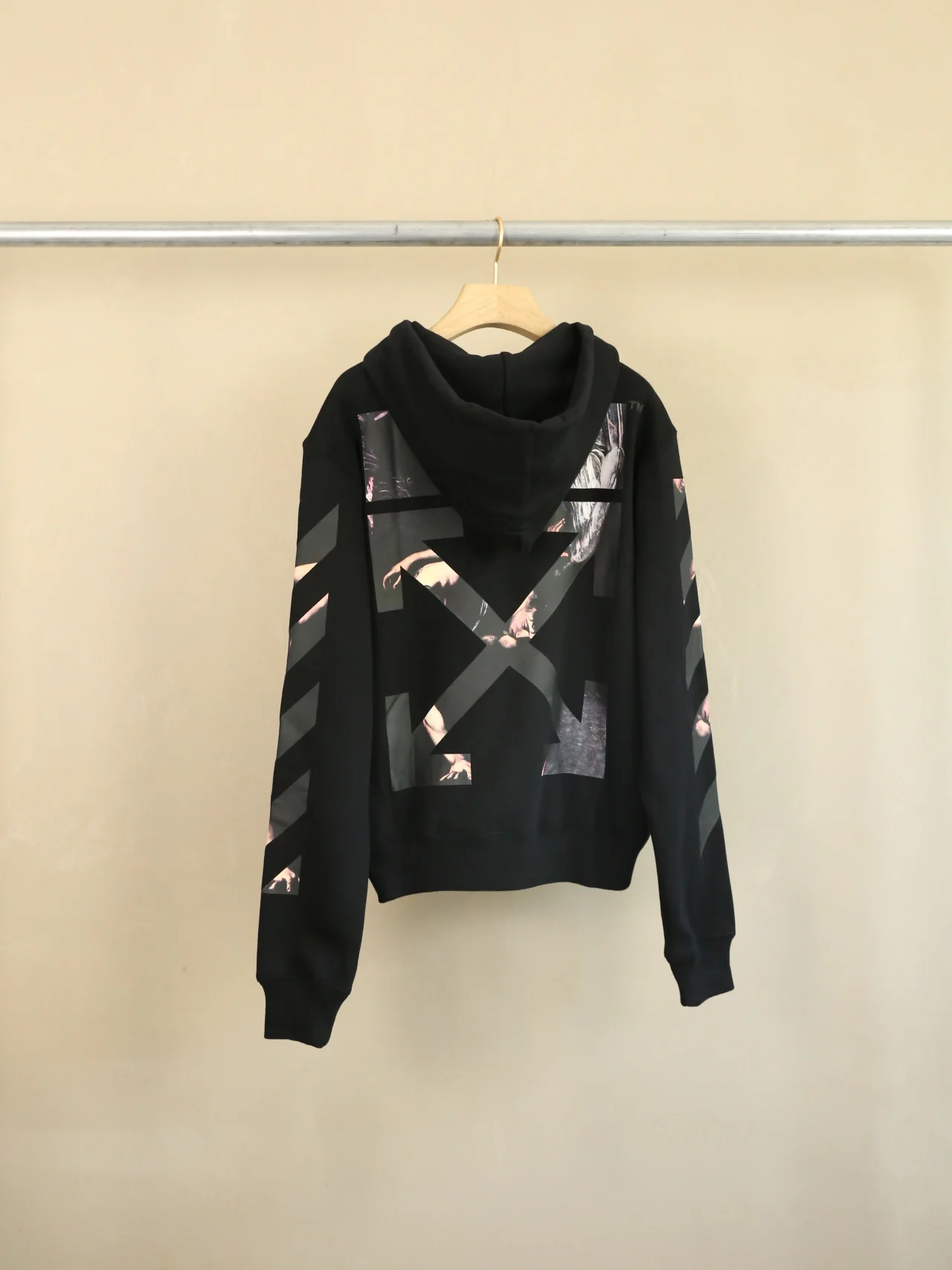 هودي سويت شيرت يونيسكس بتصميم سلسلة الفنانين، بطباعة سهم ملونة بأسلوب الشارع، مصنوع من القطن، مناسب للربيع والخريف والشتاء