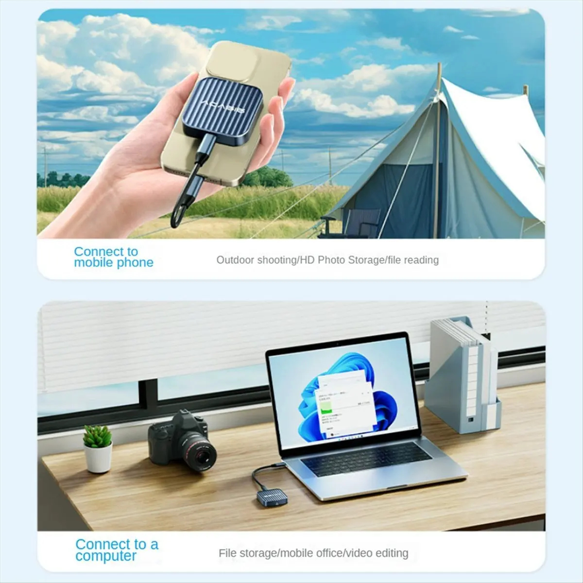 doyme ACASIS M.2 2230 NVMe SSD Enclosure USB C 3.1 to Nvme 10Gbps Magnetic M.2 SSD Case External SSD for Laptop Phone