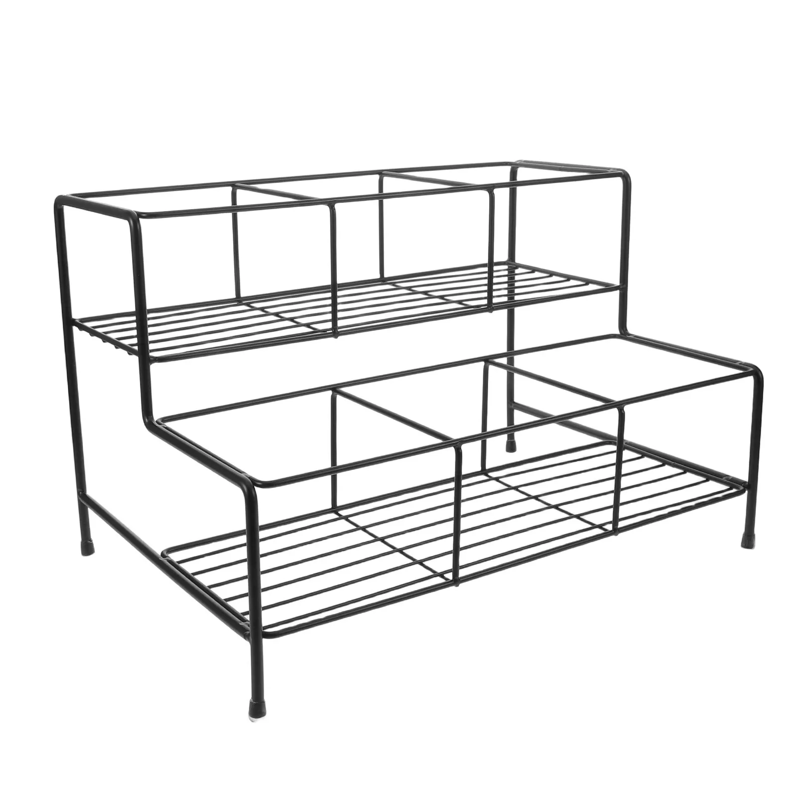 Estante Metálico para Almacenamiento de Bebidas, Organizador de Botellas de Sirope para Estación de Café, Barra de Bar, Encimera de Cocina, Soporte para Sirope, Almacenamiento de Cocina