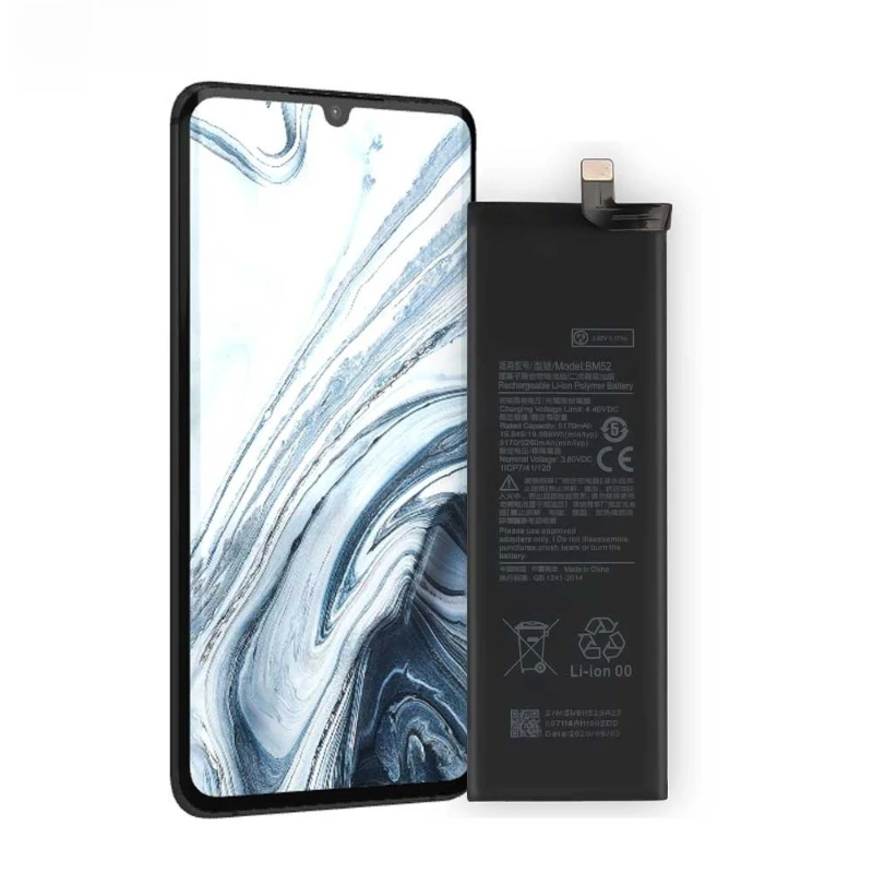 Nova bateria de celular bm52 5260mah para xiaomi mi note 10 lite/mi note 10 pro/cc9pro cc9 pro baterias de telefone + ferramentas