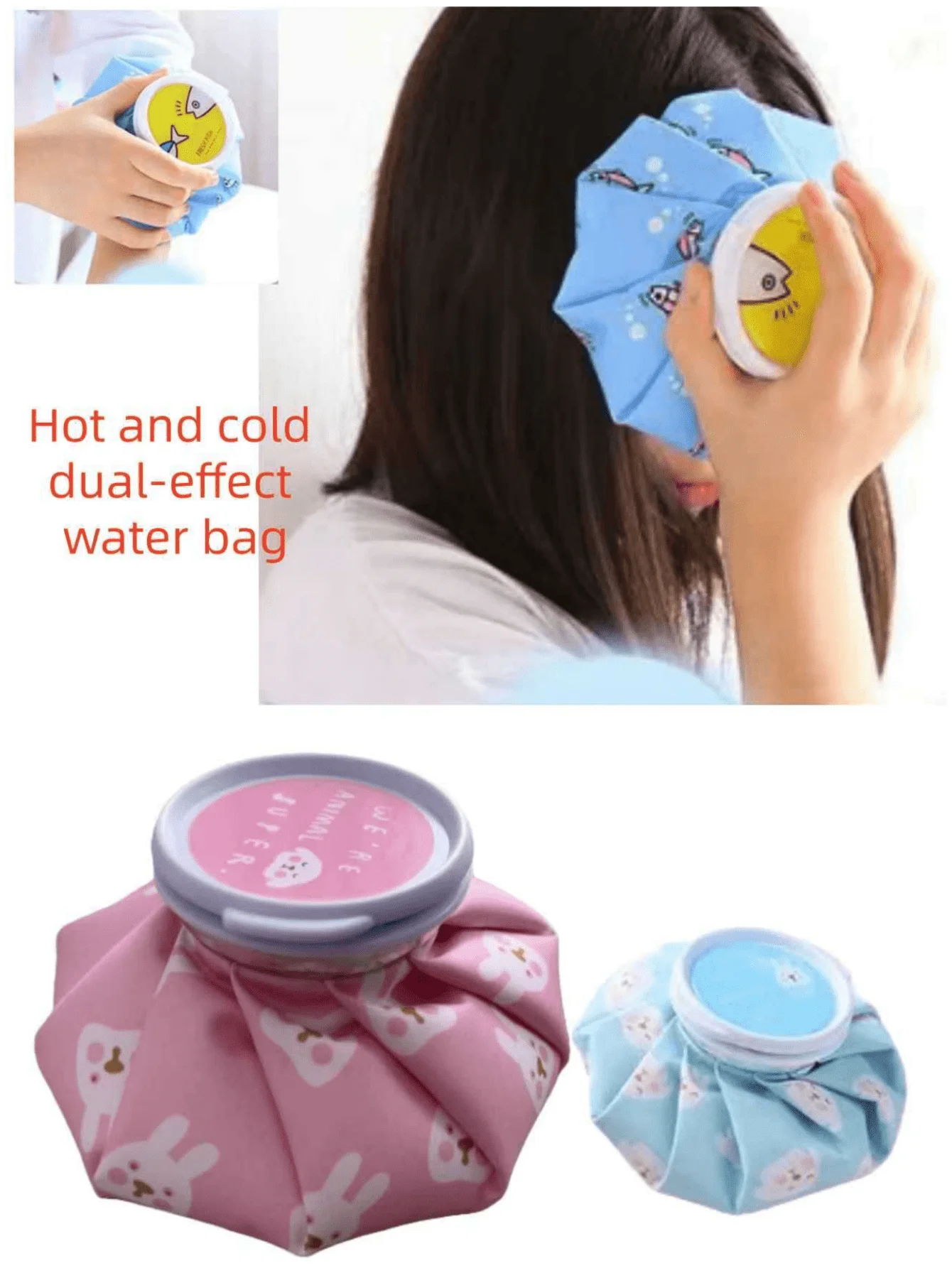 

Cartoon Hot/Cold Water Bag, Cartoon Hot/Cold Pack, Dual-Use Hot & Cold Therapy