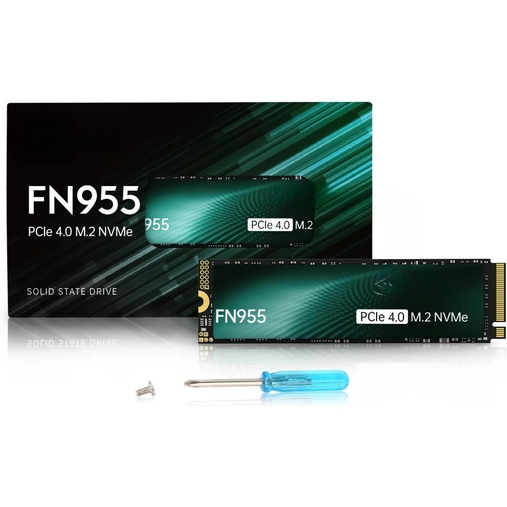 جديد FN955 4 تيرا بايت NVMe SSD M.2 2280 PCIe Gen4x4، ما يصل إلى 7300 ميجابايت/ثانية، محرك أقراص الحالة الصلبة الداخلي NAND TLC Flash، تكوين ذاكرة تخزين SLC #1