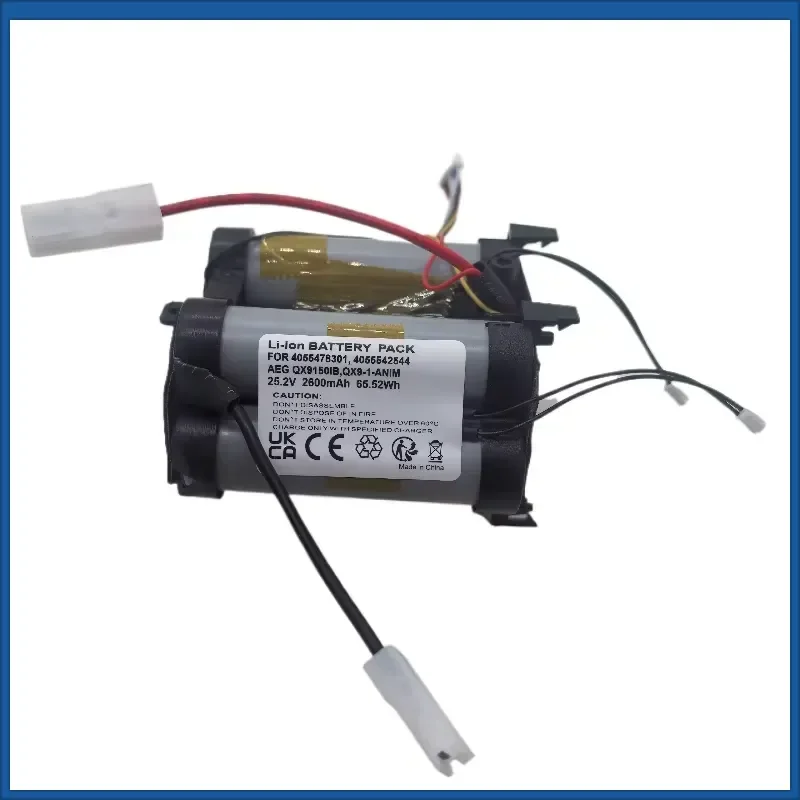 25.2V 2500mAh 3200mAh Rechargeable Battery for AEG QX9-1-OKO 4055478301 4055542544 QX9150IB QX9-1-ANIM Vacuum Cleaner Battery