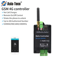 G202 4G Gsm Sms relay Free calls remote controller Phone Call Gate Opener Switch Door Opener for Parking System 4G LTE Access