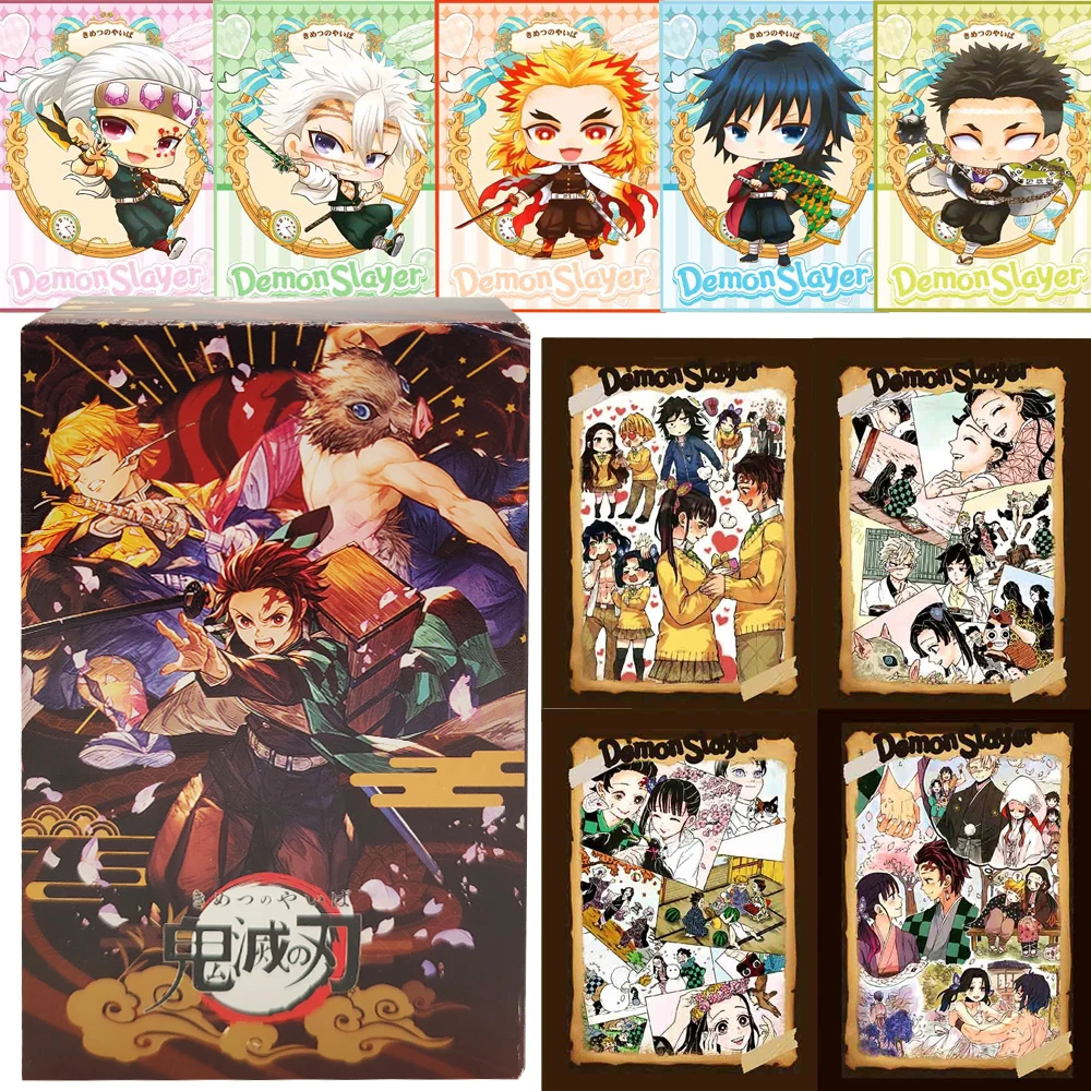 

Japanese Anime Demon Slayer Collection Cards Creative and Unique Art Style Design Character Exquisite Card Bricks Friend's Gifts