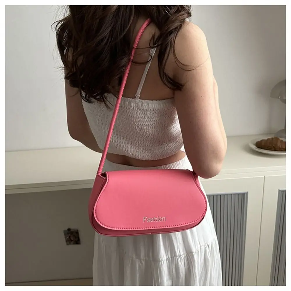 Fashion PU Leather Shoulder Bag Small Square Handbags Portable Clutch Tote Female