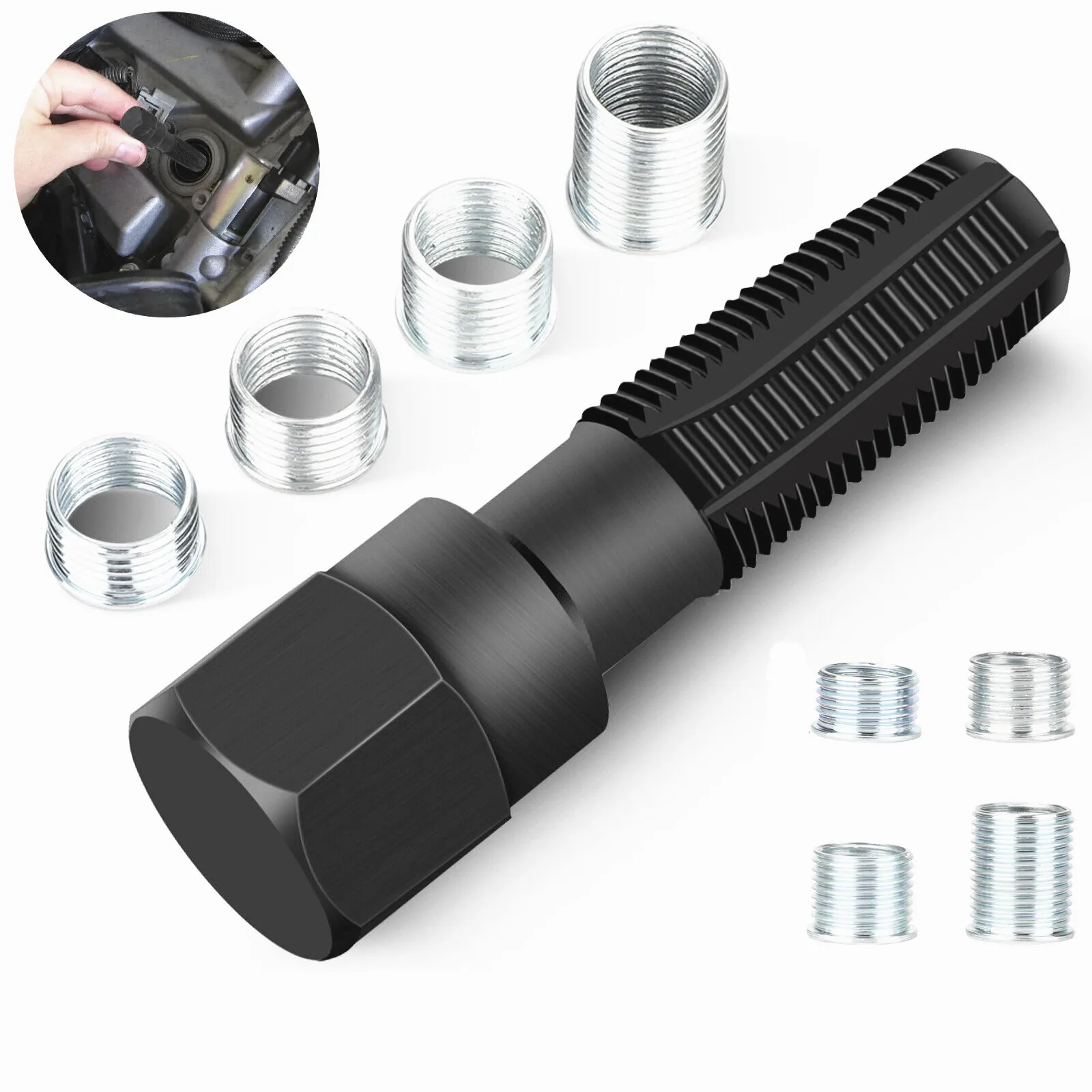 14mm Spark Plug Rethread Kit Reamer Tap Thread Repair M14 x1.25 Cylinder Head Helicoil For Repairing Car Tools Auto Accessories