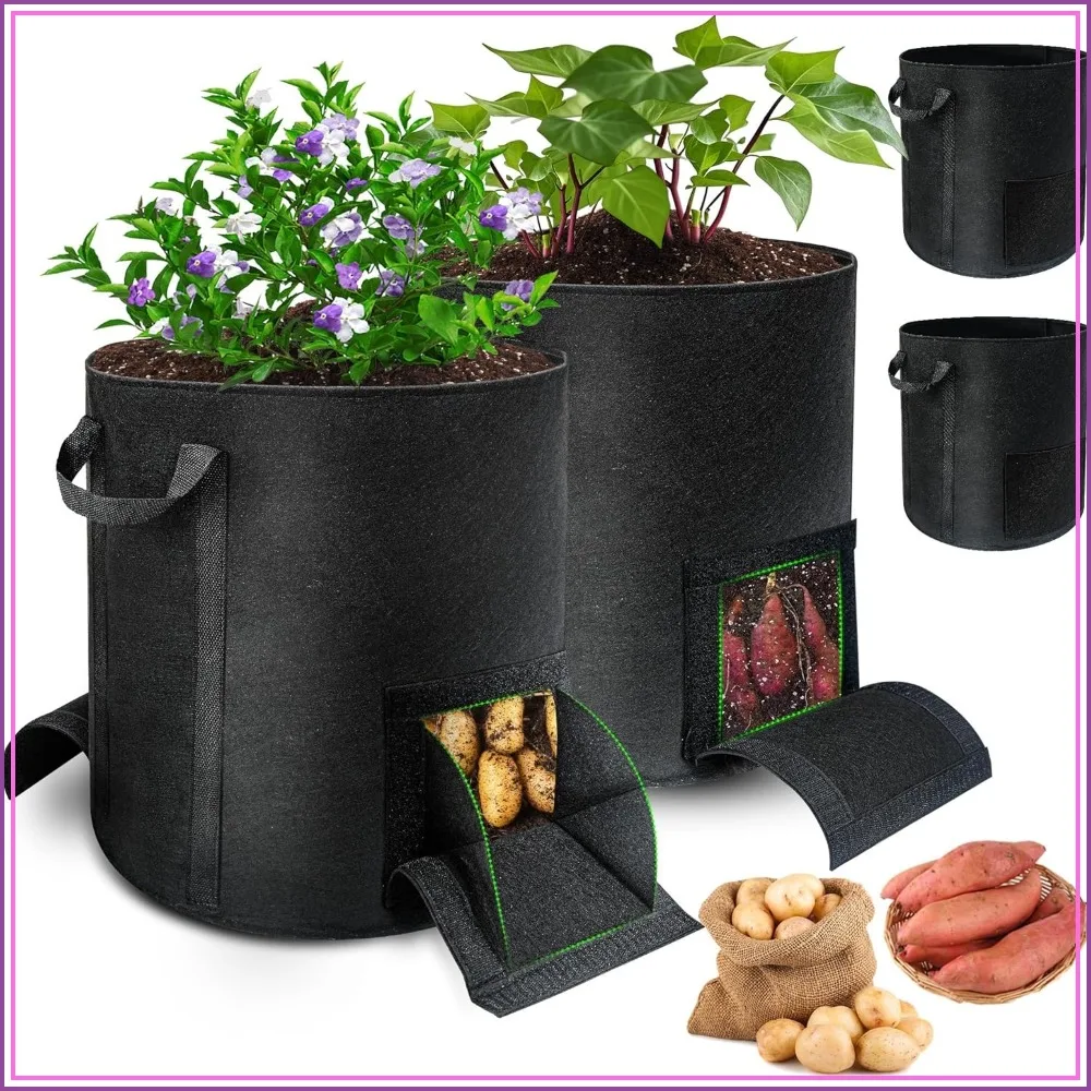 15 Gallon Vegetable Grow Bags with Harvest Windows