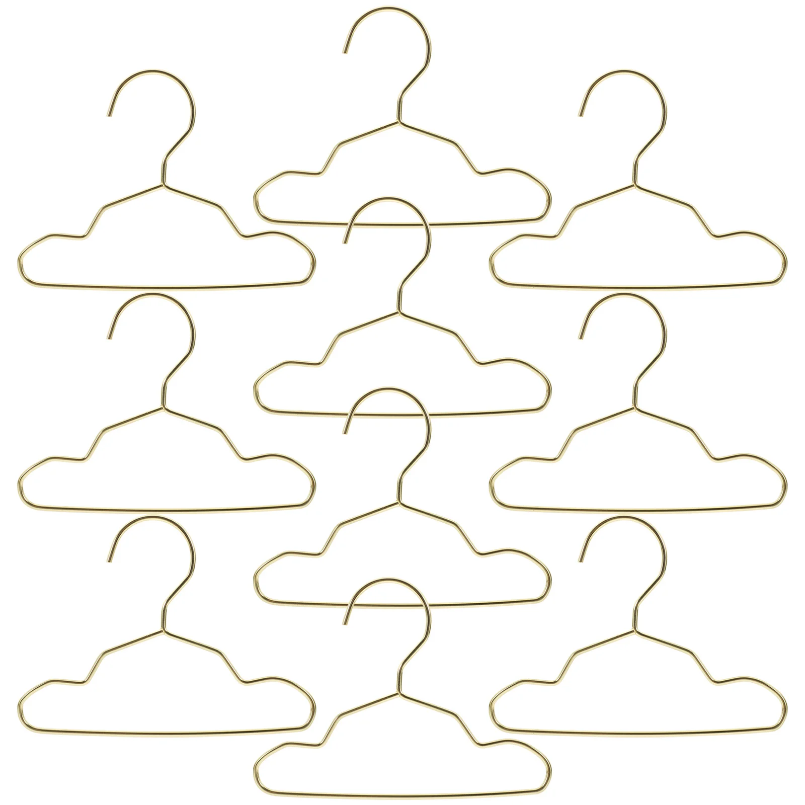 

10Pcs Strong Metal Pet Hangers Mini Dog Hangers Anti-Slip Windproof Design Lightweight Portable Pet Clothing Storage