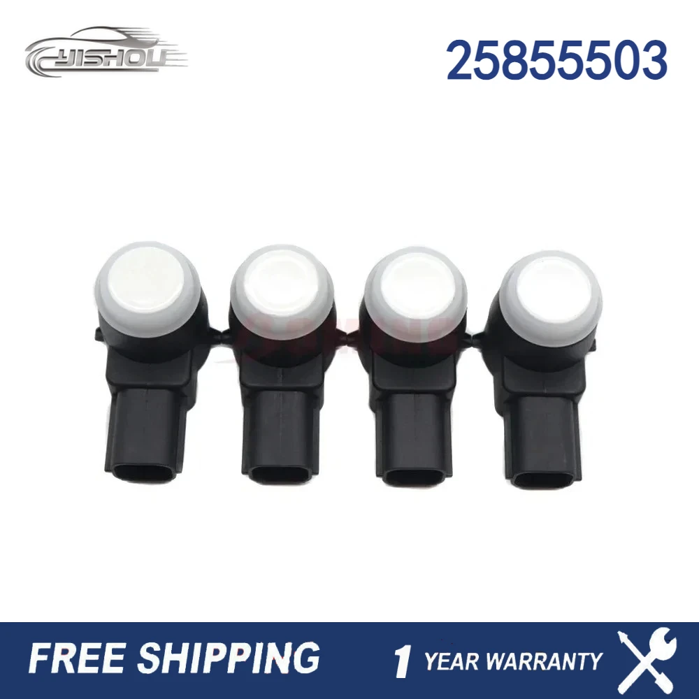 Sensor de Estacionamento PDC para Para-choque de Carro, 4 Peças, para Cadillac CTS, Buick Enclave, Lucerne, Chevrolet Avalanche, Silverado 25855503