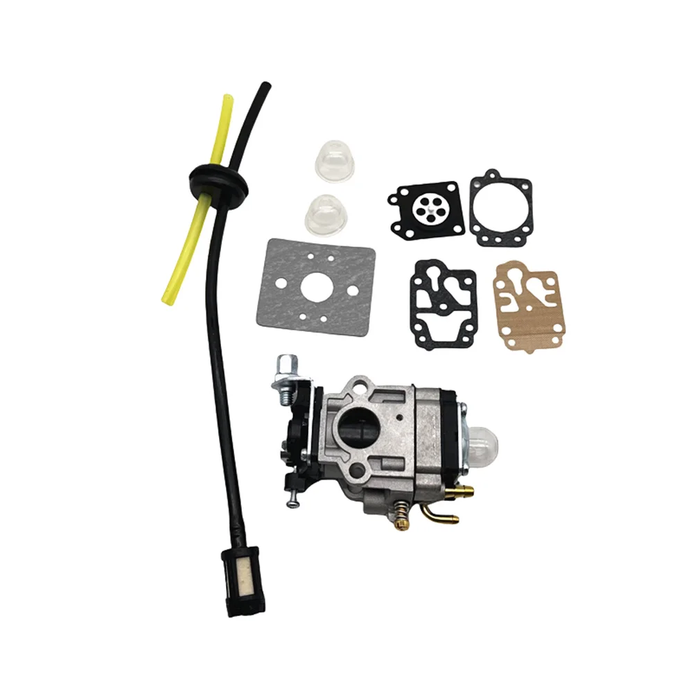 

15mm Carburetor Kit Fuel Tube Filter and Repair Kit for Engine 40-5 44-5 Spark Plug for for 52cc 49cc 43cc