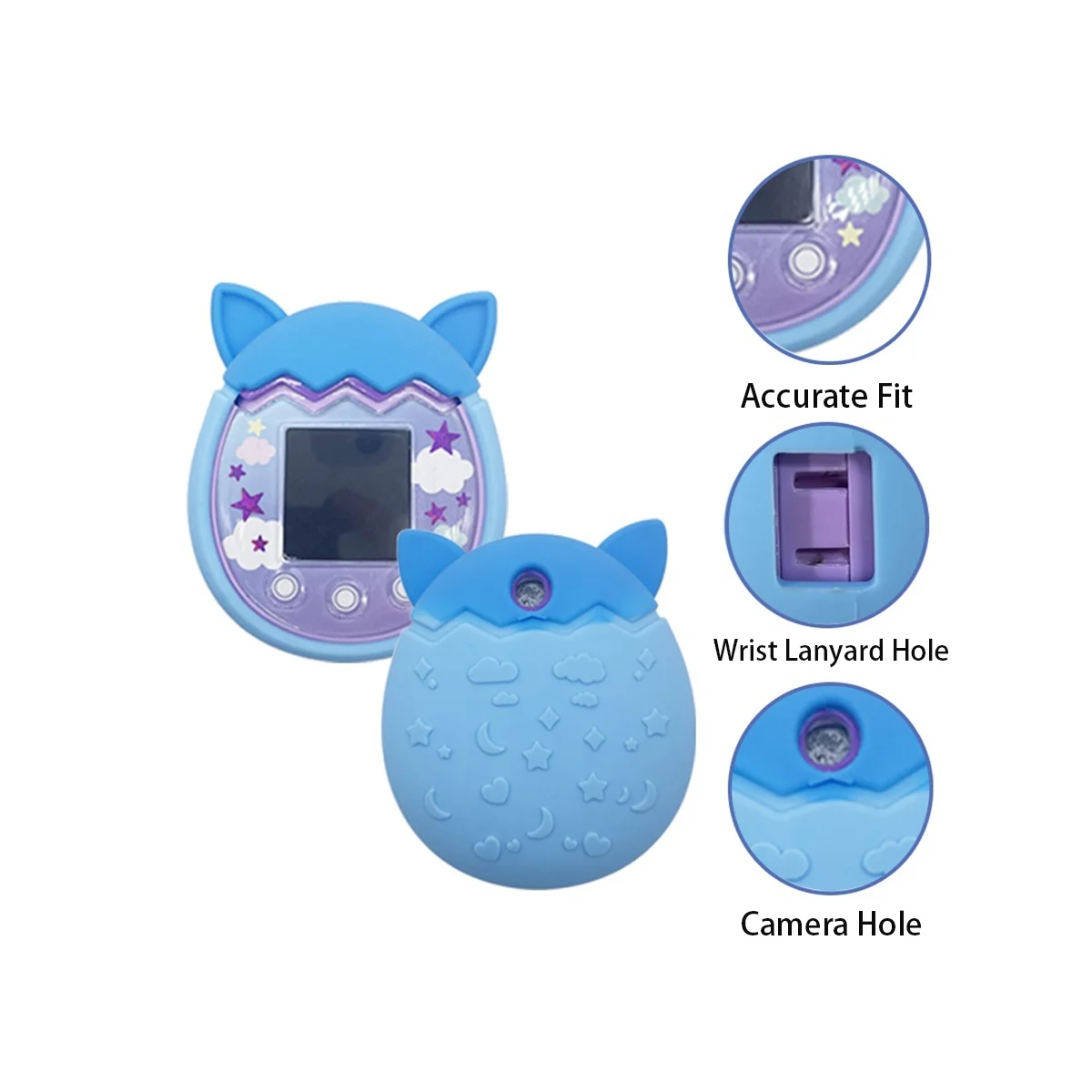Para Tamagotchi Pix Silicone Capa Eletrônica Pet Machine Shell (B)