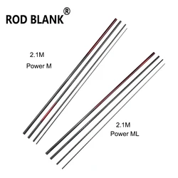 Rod Blank 2.1M 4 Sections Carbon Fiber Rod Blank Power M Power ML Lure Fishing Rod Building Rod DIY Component Pole Repair