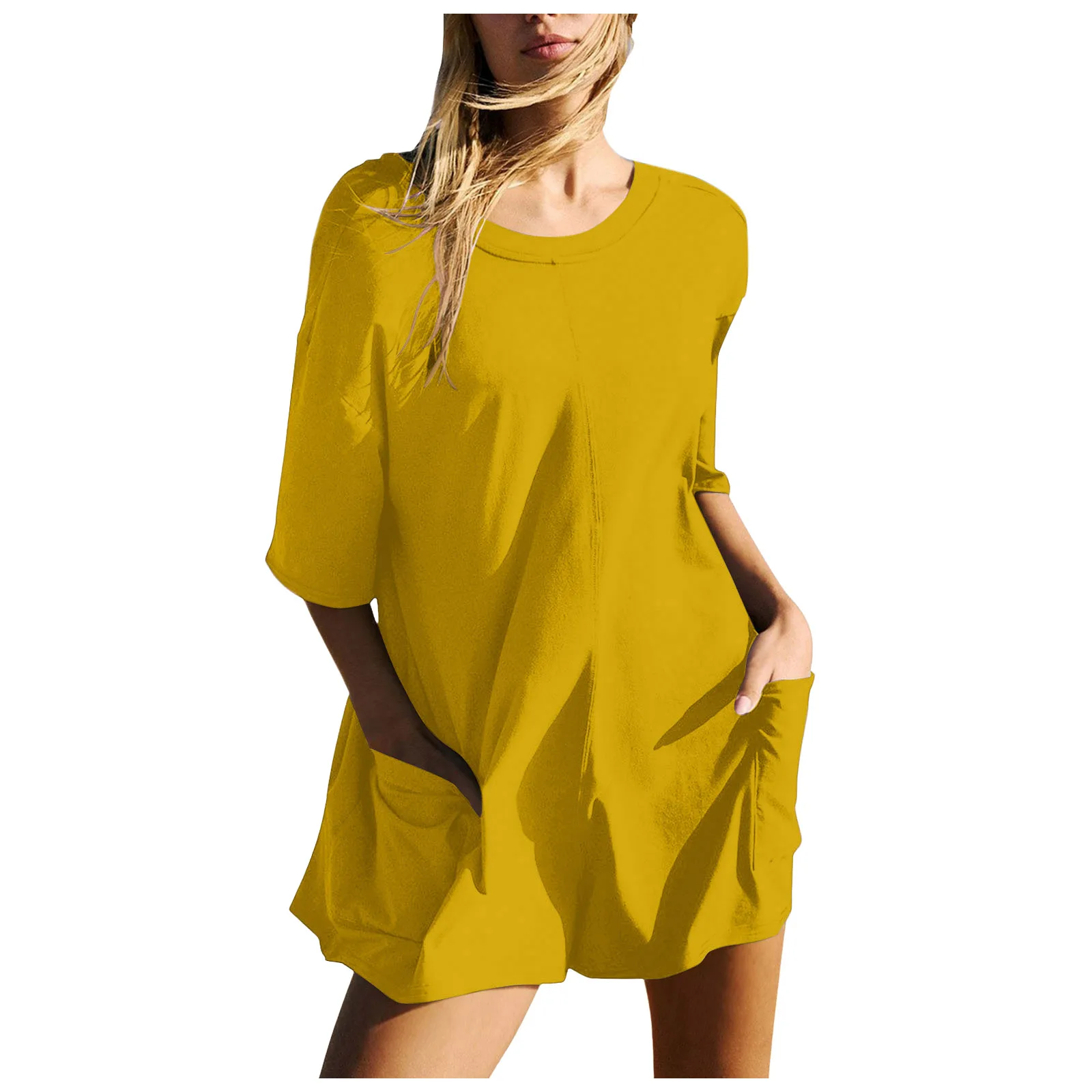 

Casual Loose Pocket Beach Jumpsuits For Women 2024 Summer Fashion Short Sleeve Solid Romper Women's Shorts One Pieces Playsuit