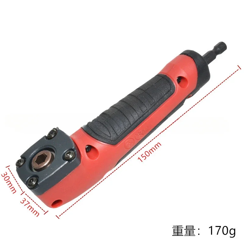 1/4 variable direction high torque corner device, electric drill, electric screwdriver, right angle bending operation tool