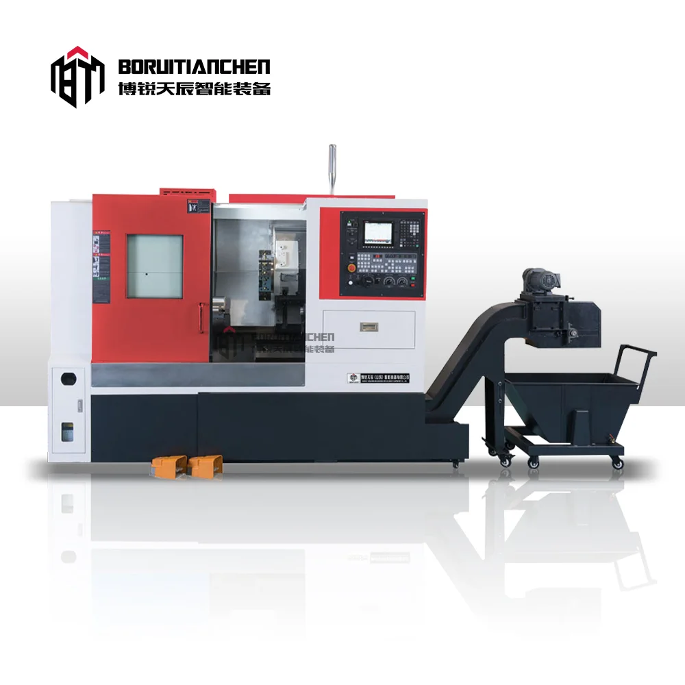 2 Axis Inclined 630Mm Slant Bed Cnc Manufacture Br-20H-500D Metal 12 Hot Product Single 15 Turning Lathe Provided