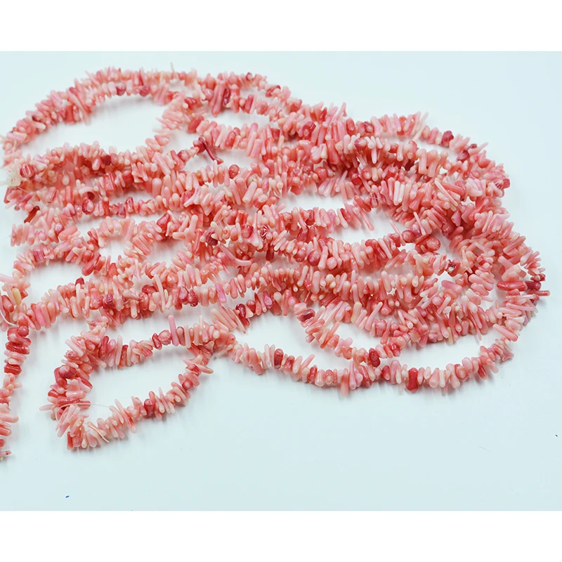 

The last group 7 strands/lot natural pink and red mix Irregular coral loose beads. DIY jewelry collector. Fine jewelry 15 inches