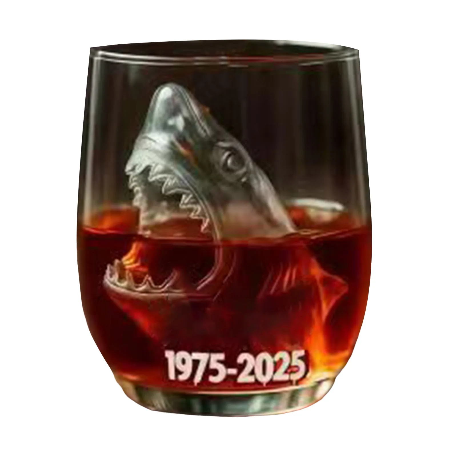 Copa de cristal de tiburón 3D, copa de vino, divertida taza de agua transparente para cerveza, whisky, cóctel, decoración del hogar, regalo, accesorios de barras para beber