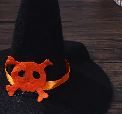 【BBS-7】 3 pezzi di casa delle bambole in miniatura mini cappelli di feltro di colore per la decorazione della casa di Halloween accessori per bambole bambini giocano giocattoli cappelli