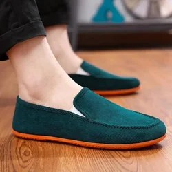 Men's Variety of Color Canvas Peas Shoes Trendy Lazy Casual Large Size 38-45 Driver Footwear Male Vulcanized Shoes Men Sneakers