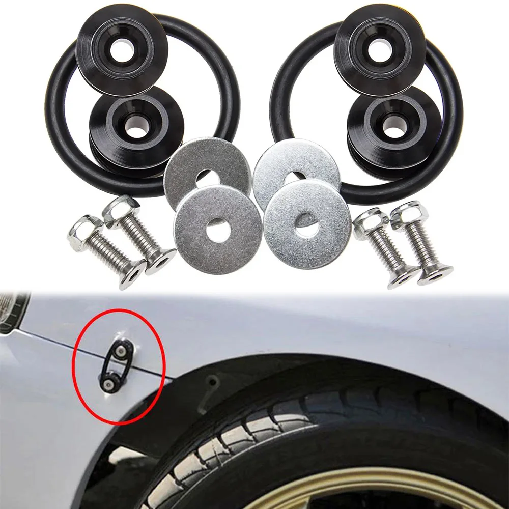 Universal Car Modified Hex Quick Release Fasteners Concave Screws Washers For Fender Bumper Engine License Plate Auto Mod Parts