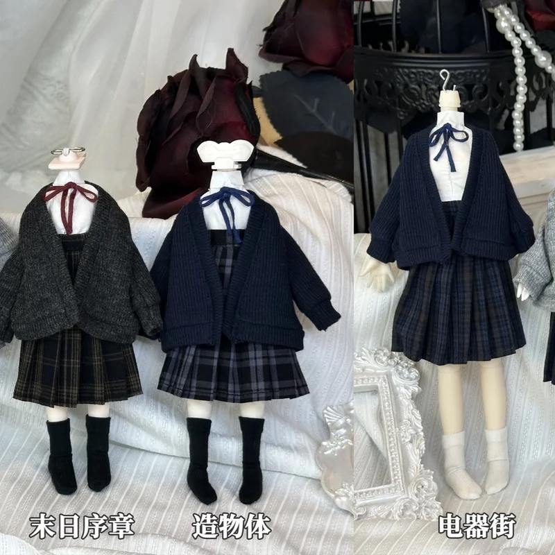 

Only Clothes Meki Doll Clothes Maker‘S Heart Sheep Academy Plaid Series Long Uniform Skirt Bjd Mjd Accessories Set For Lovers