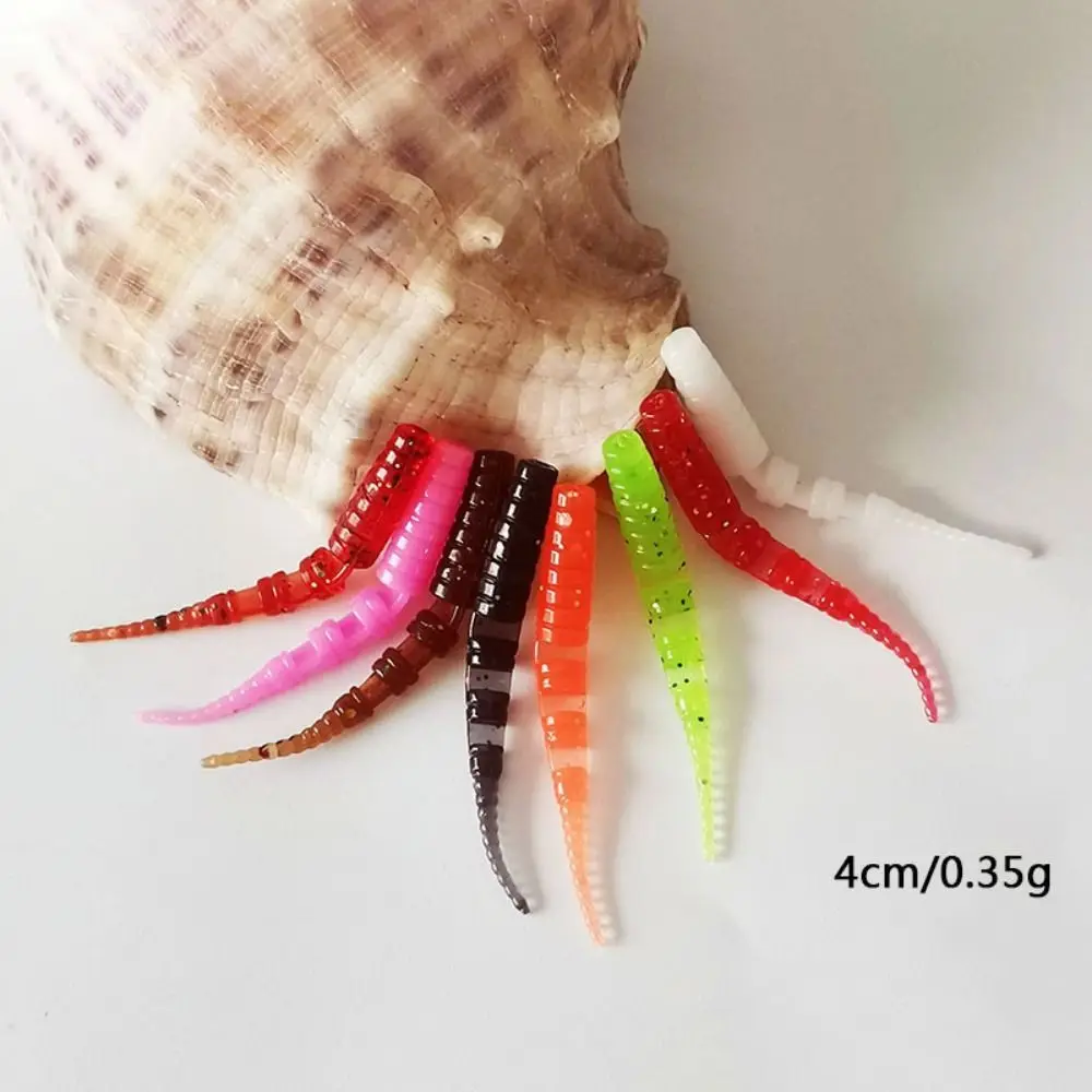 20PCS New PVC Fishing Soft Lures 4cm/0.35g 8 Colors Artificial Lures Floating Minnow Baits Fishing Accessories