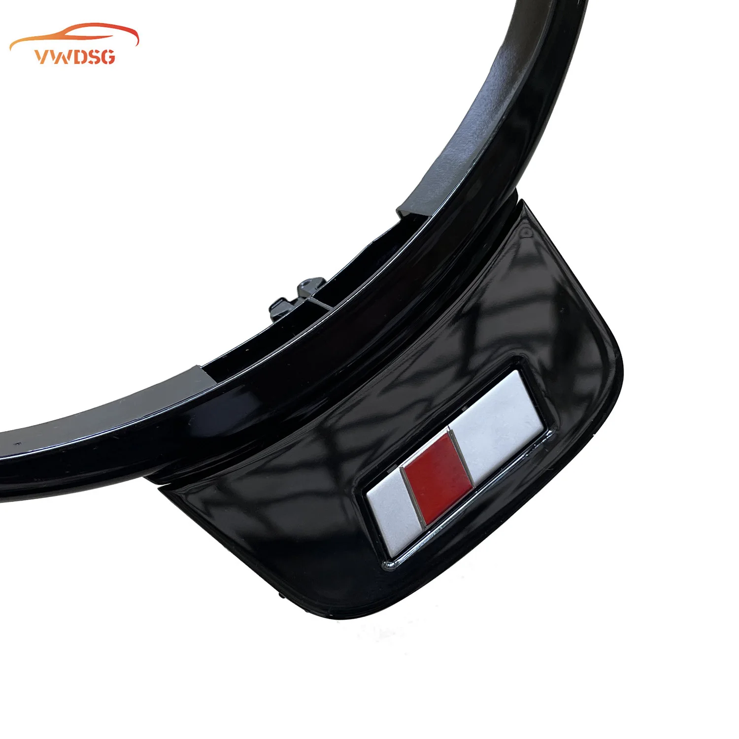 Flat Bottomed Sports Steering Wheel Decorative Frame For Audi steering wheel a3 a4 a5 a6 a7 q3 q5 q7