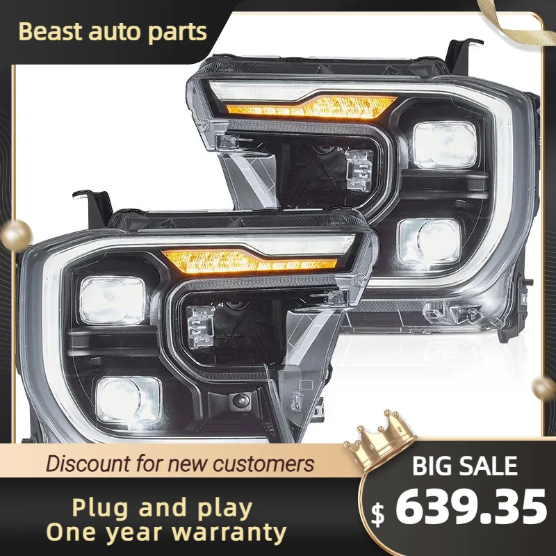 

For Ford Ranger 2022-Present T9 LED Headlight Assembly, Plug and Play, Modified Steering Car Lights