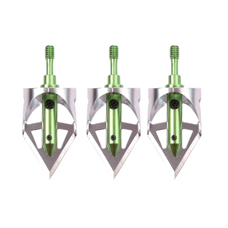 3 pcs 100 grains Broadhead Arrowheads Shooting Point Tip Archery hunting Points Outdoor Sport