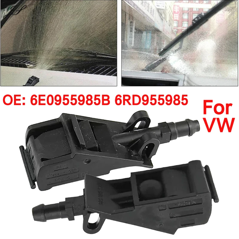 1 Paar Auto Voorruit Ruitensproeier Ruitenwisser Nozzle Sprinkler 6RD 955985   Voor VW Volkswagen Passat B5 Golf 5CH MKCH Bora Polo Kever GOUD