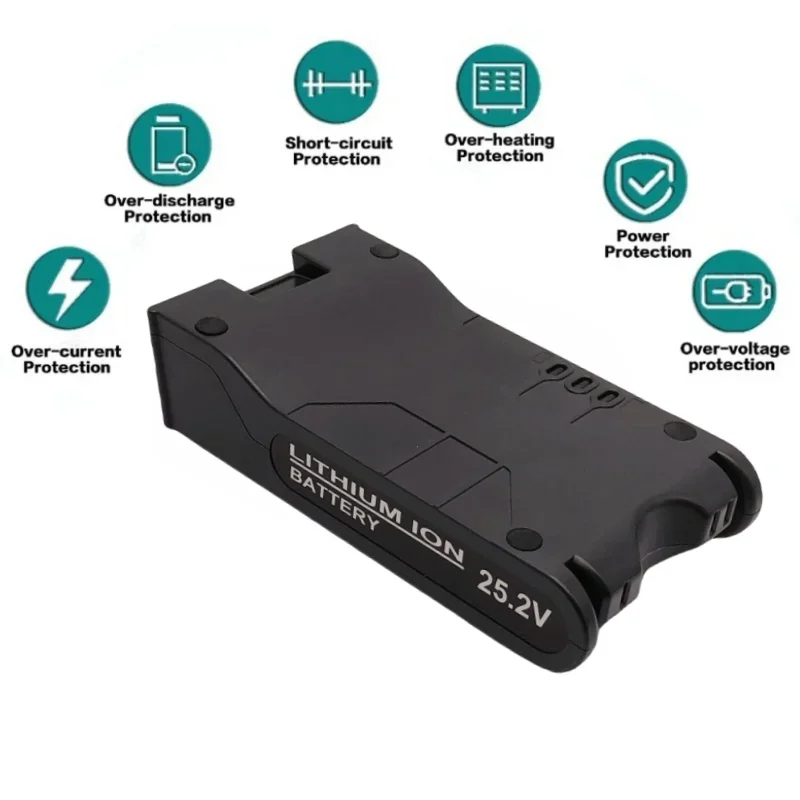 XBAT200 25.2 فولت تبديل البطارية ل القرش XBA-T200 أيون صاروخ IONFlex ION F80 2X IF200 IR70 IF130 أداة السلطة اللاسلكية #2