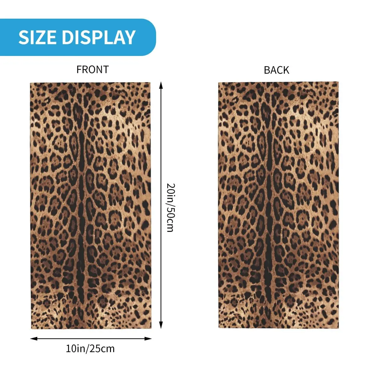 النمر الفهد الجلد الحيوان طباعة نمط باندانا الرقبة الجراب يندبروف الوجه وشاح غطاء النساء الرجال عقال أنبوب بالاكلافا
