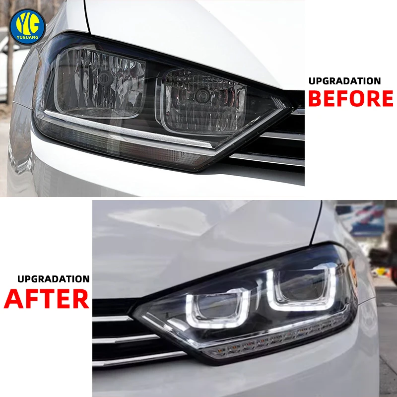 New Arrival Volkswagen Golf Sportsvan Headlight 2016 2019 Upgrade Head Light Car Accessory VW  Led Headlamp for Volkswagen