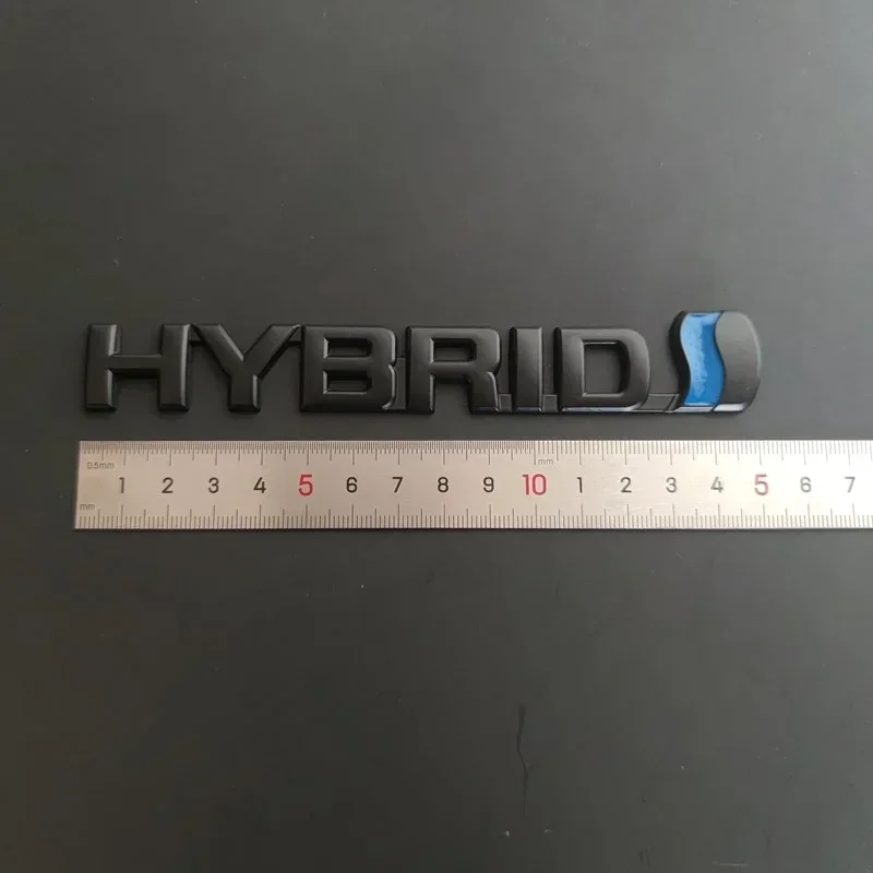 3D Metal Hybrid Logo Side Fender Rear Trunk Emblem Badge Car Sticker Decals For Toyota Prius Camry Crown Auris Rav4s TRD