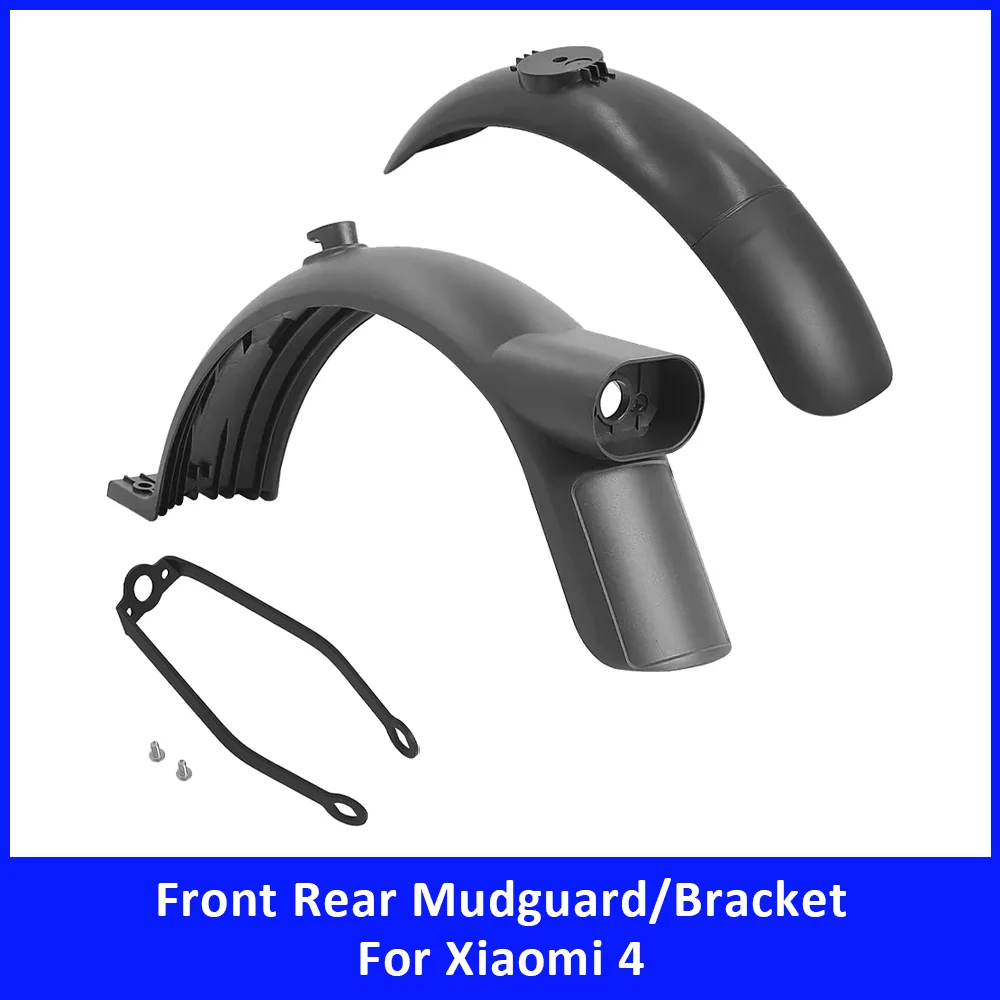 

Front Rear Mudguard Set for Xiaomi 4 Electric Scooter Accessories Rear Fender Bracket Replacement Parts Tire Splash Proof Fender