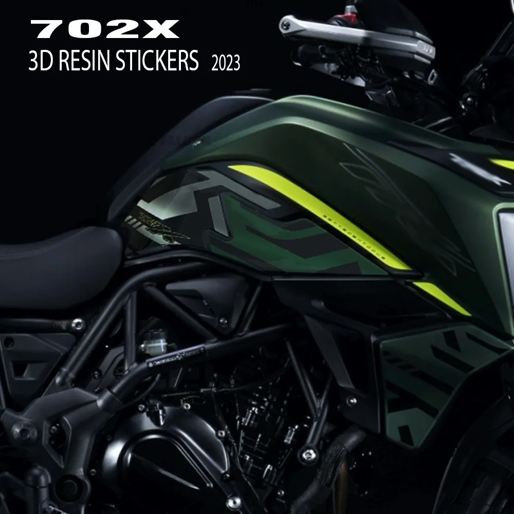 

For Benelli TRK 702X 2023 2024 2025 Motorcycle 3D Gel Epoxy Resin Sticker Tank Pad Protection Kit