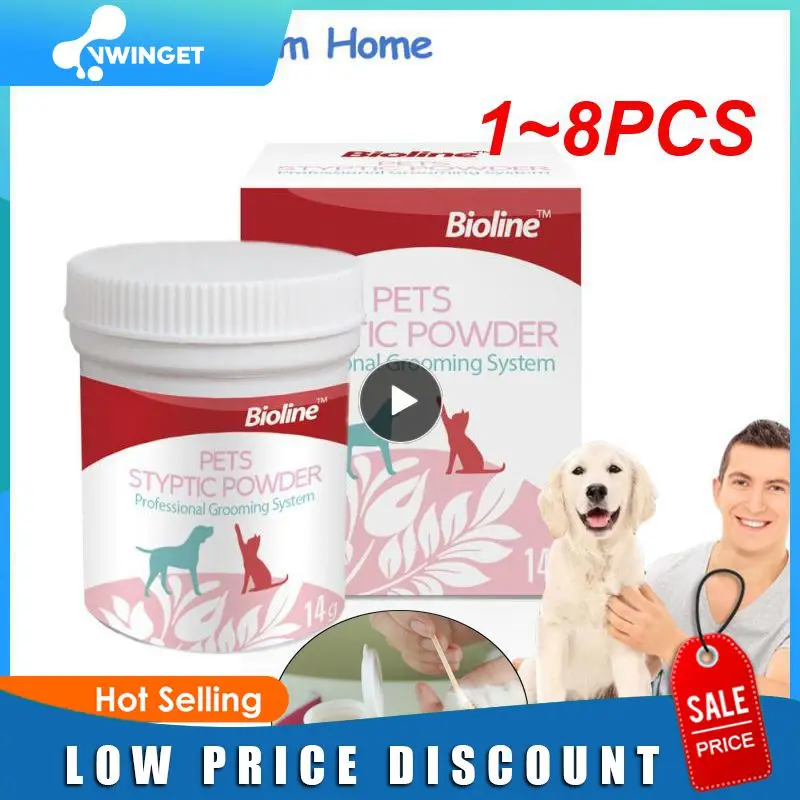 14g Pet Professional Hemostatic Powder Pet Wound Healing Powder For Cats Dogs Pet Care Broken Injury Hemostasis Supplies