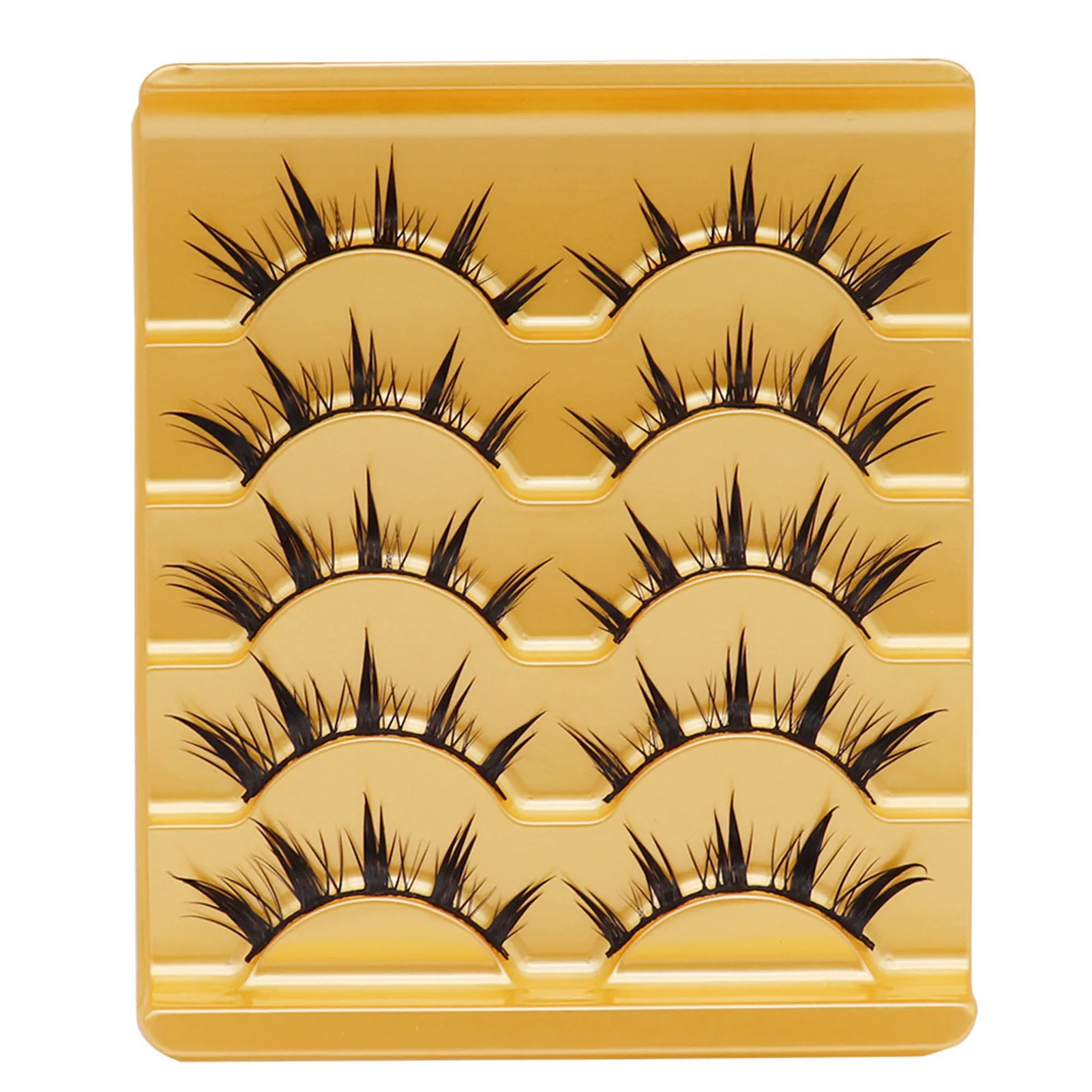 Fox eye-pestañas postizas suaves y naturales para mujer y niña, tira completa, esponjosa, suministros de maquillaje