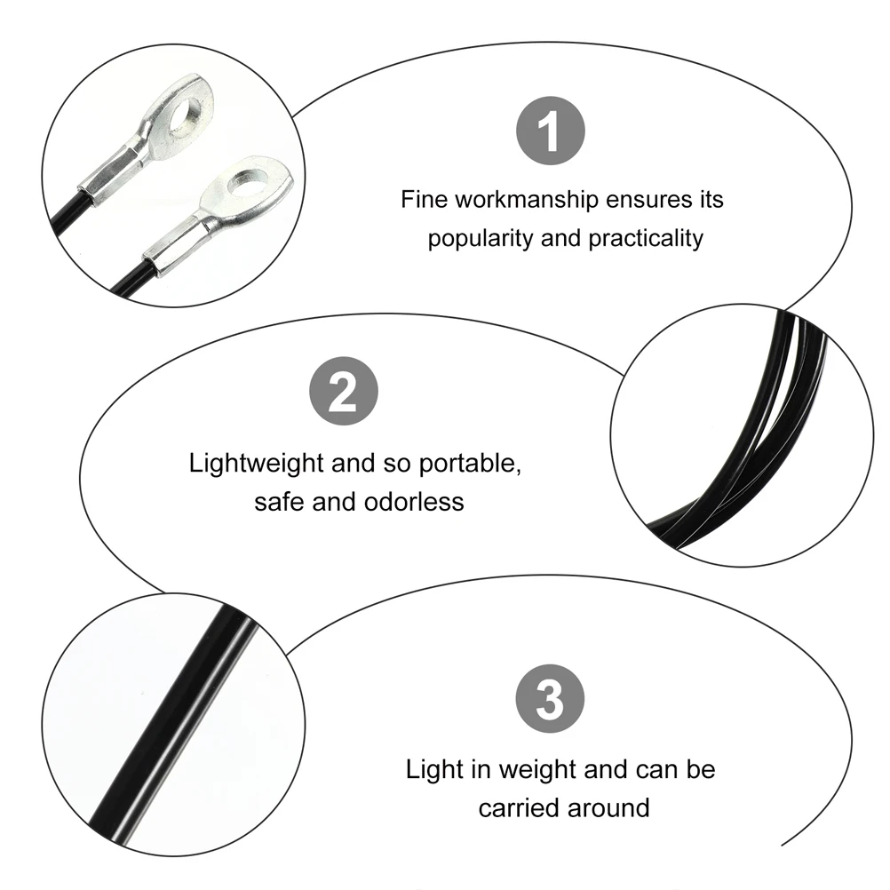 

2Pcs Fitness Steel Wire Rope Heavy Duty DIY Workout Cable for Home Gym Replacement Parts Multi Function Pulley System